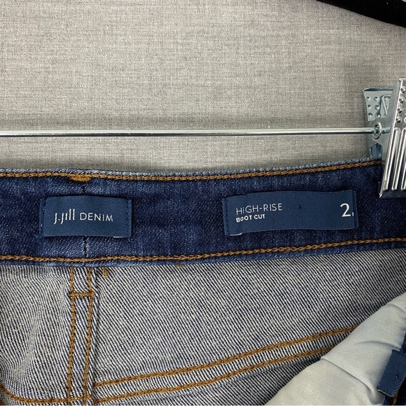 J. Jill Blue High Rise Boot Cut Jeans - Picture 4 of 10